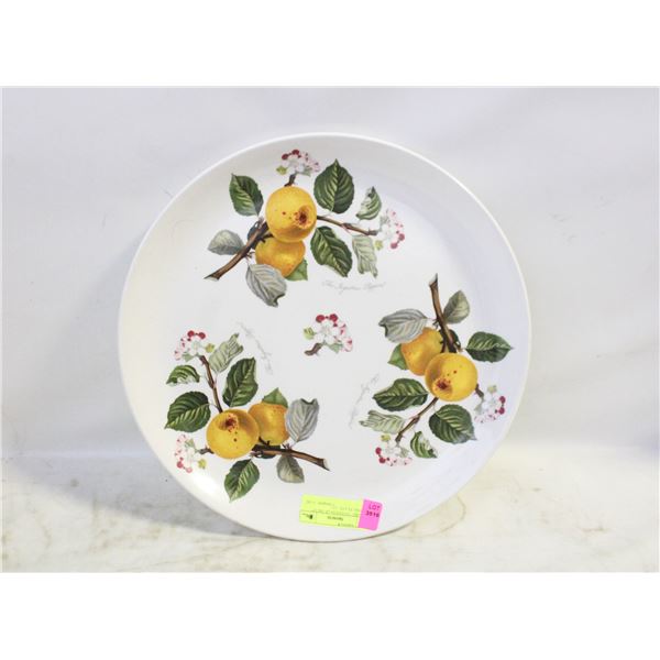 CERAMIC "GODDESS OF FRUIT" SERVING PLATE- 13"-