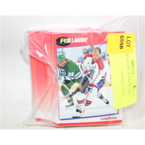 MIXED BAG OF 1991 SCORE HOCKEY CARDS