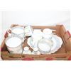Image 1 : ROYAL ALBERT SILVER BIRCH 9 MUGS, CAKE PLATE, SALT