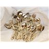 Image 1 : 24KT GOLD PLATED 60 PIECE VINTAGE FLATWARE