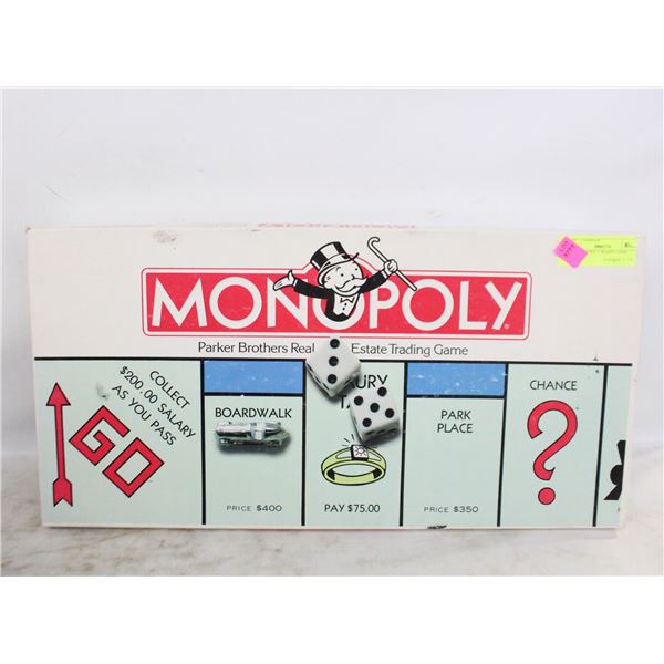 1985 MONOPOLY BOARD GAME