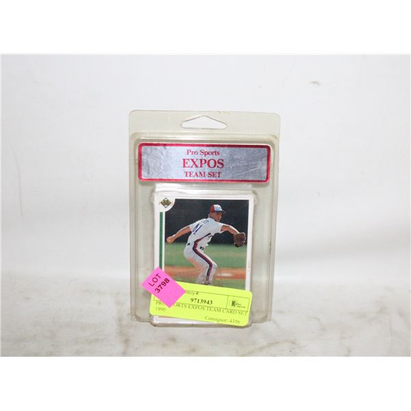 PRO SPORTS EXPOS TEAM CARD SET 1990
