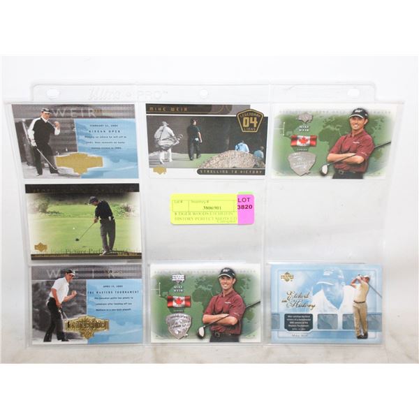 8 TIGER WOODS ETCHED IN HISTORY PERFECT SHOTS UD