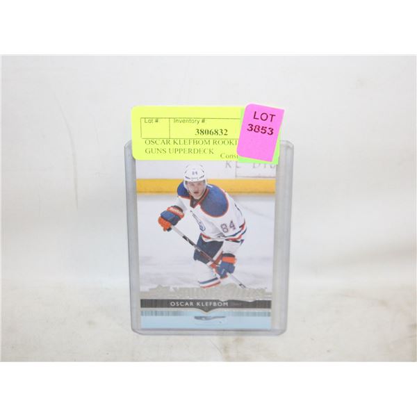OSCAR KLEFBOM ROOKIE YOUNG GUNS UPPERDECK