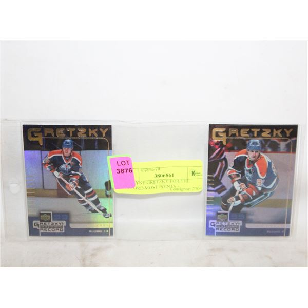 2 WAYNE GRETZKY FOR THE RECORD MOST POINTS +