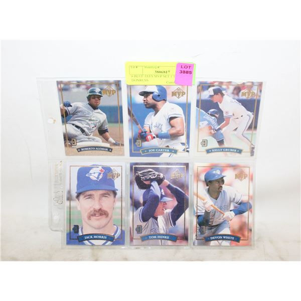 6 BLUE JAYS MVP SET 1 TO 6 DONRUSS