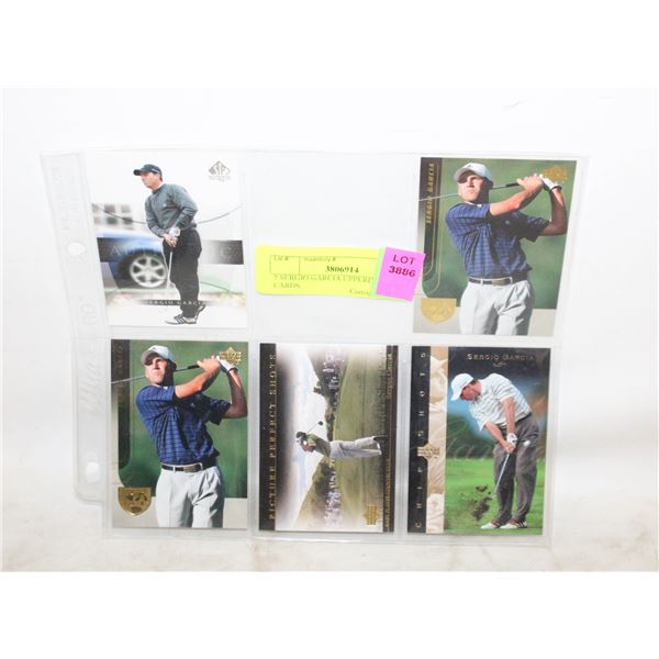 5 SERGIO GARCIA UPPERDECK CARDS