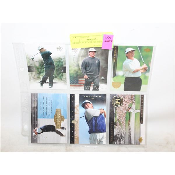 6 FRED COUPLES UPPERDECK CARDS