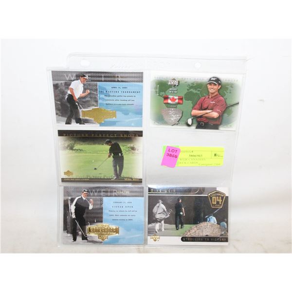 5 MIKE WEIR CANADIAN UPPERDECK CARDS