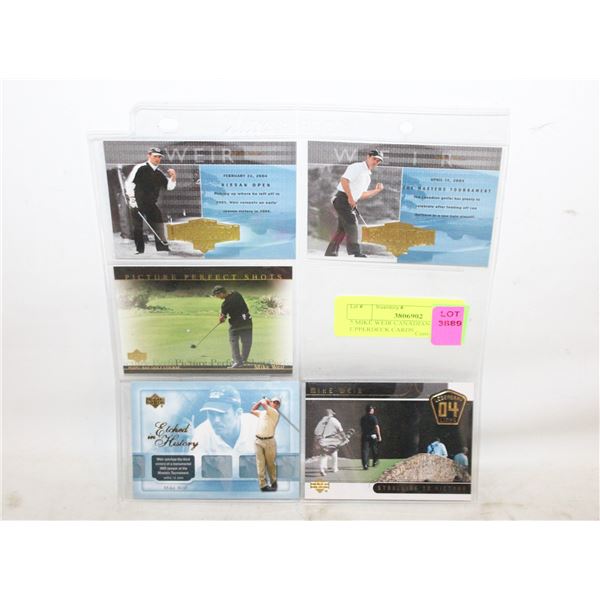 5 MIKE WEIR CANADIAN UPPERDECK CARDS