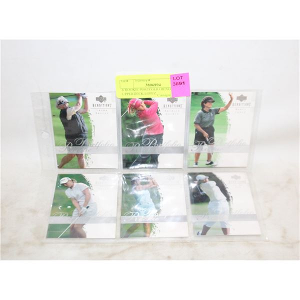 6 ROOKIE PORTFOLIO RENDITIONS UPPERDECK LOPEZ,
