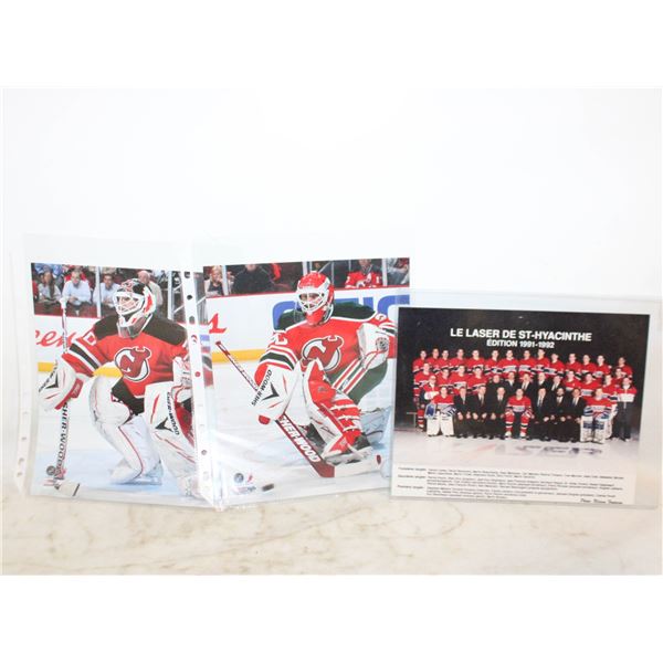 THREE BRODEUR 8X10 PHOTOS