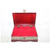 Image 1 : DECORATIVE WOOD VELVET LINED "EXOTIC TEA" BOX