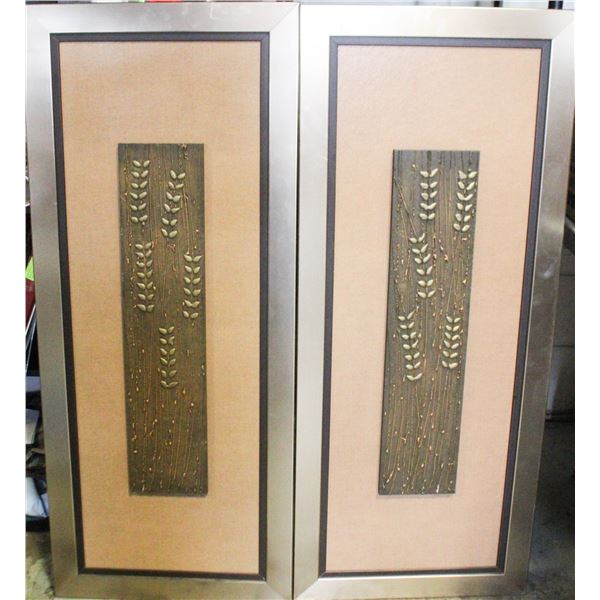 2PC 19X44 WALL ART