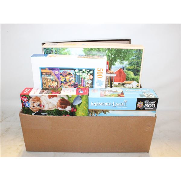 JIGSAW PUZZLES- ASSORTED LOT