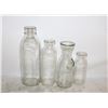 Image 1 : VINTAGE GLASS MILK BOTTLES ASSORTED