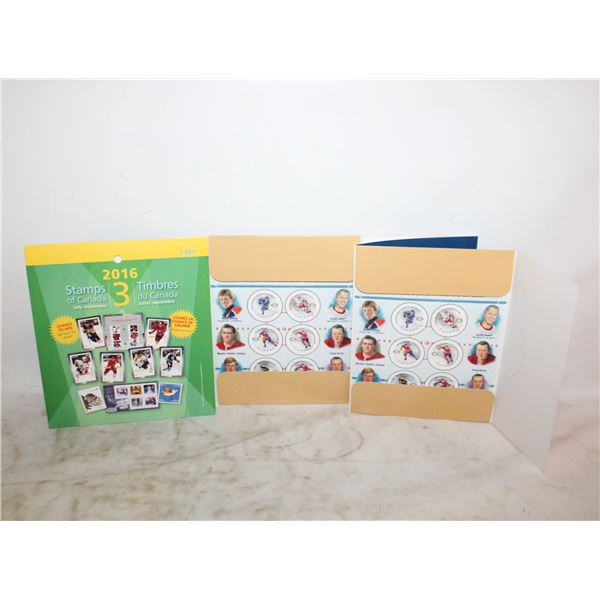 3 HOCKEY STAMP SHEETS GRETZKY INCLUDED