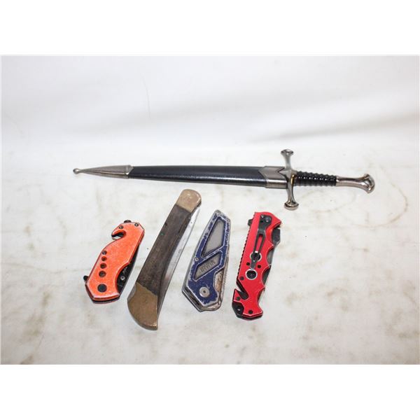 LOT OF ASSORTED KNIVES