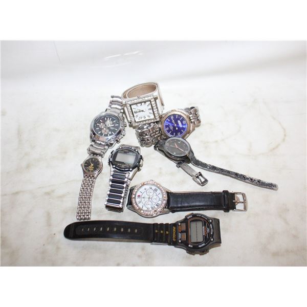 LOT OF ASSORTED WRIST WATCHES AS IS