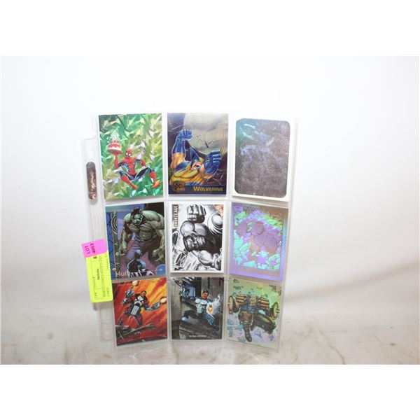 MARVEL COMICS INSERTS AND CARDS