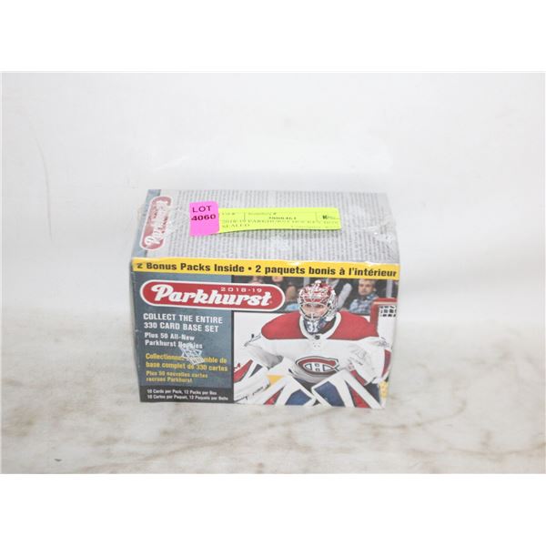 2018-19 PARKHURST HOCKEY BOX SEALED
