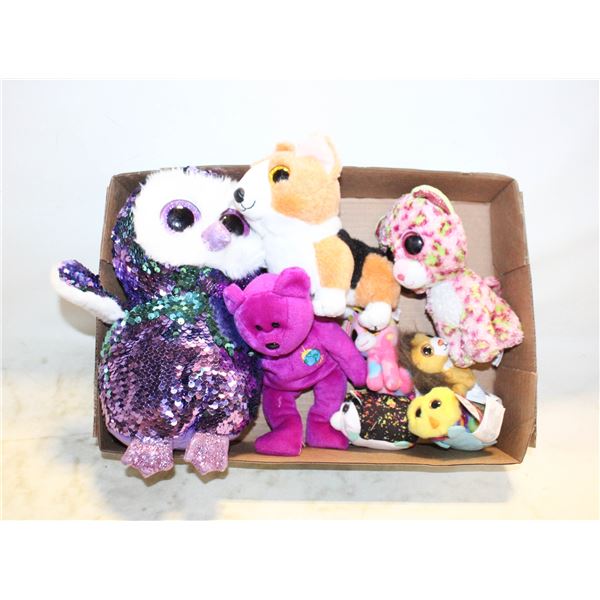 FLAT OF TY PLUSHIES ASSORTED