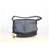 Image 1 : BLACK LEATHER HANDBAG