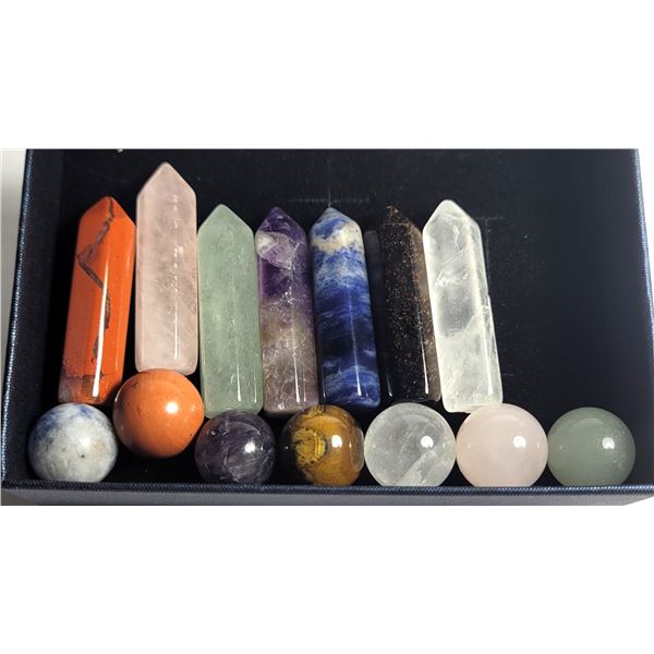 14) LOT OF 14 PCS OF NATURAL CHAKRA