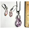 Image 1 : 17) SET OF PALE PINK SWAROVSKI