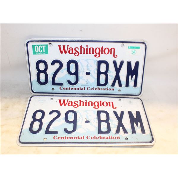 WASHINGTON MATCHING PLATES