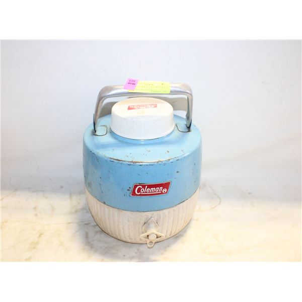 VINTAGE METAL COLEMAN METAL WATER COOLER JUG