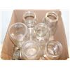 Image 1 : VINTAGE GLASS LID CANNING JARS- BOX LOT ASSORTED