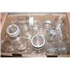 Image 1 : VINTAGE GLASS LID CANNING JARS- BOX LOT ASSORTED