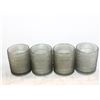 Image 1 : SMOKED GLASS HOBNAIL WHISKEY GLASSES (4)
