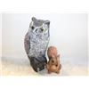 Image 1 : OUTDOOR OWL AND SQUIRREL GARDEN DECOR