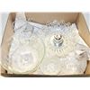 Image 1 : VINTAGE CURGLASS SERVING WARE- BOX LOT