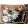 Image 1 : CAMPING POTS & SUPPLIES BOX LOT ASSORTED