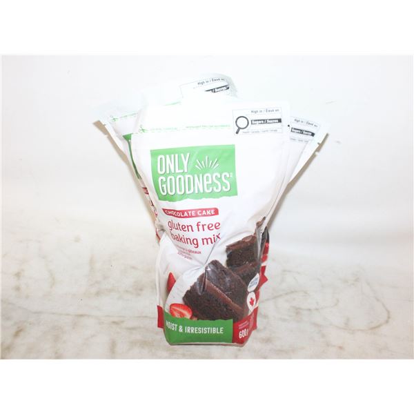 (3) ONLYGOODNESS GLUTEN FREE CHOCOLATE CAKE MIX