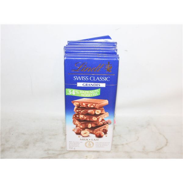 (7) LINDT SWISS CLASSIC MILK CHOCOLATE