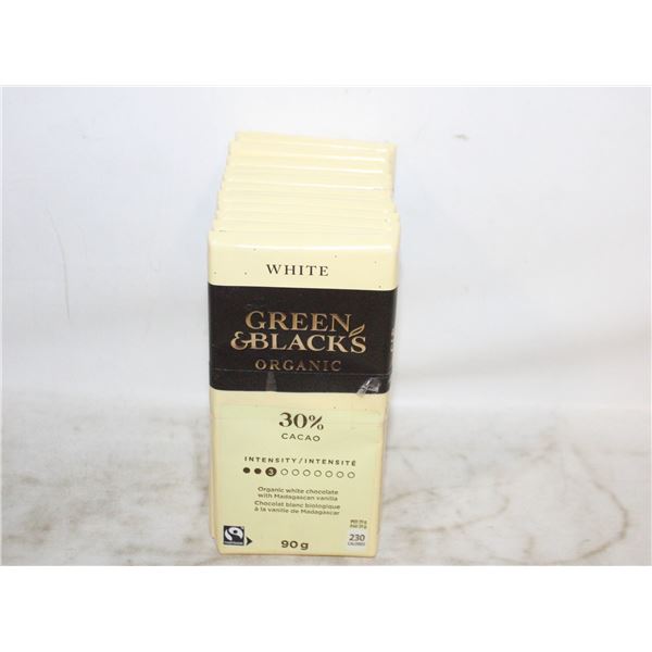 (12) GREEN & BLACKS ORGANIC WHITE CHOCOLATE (EXP