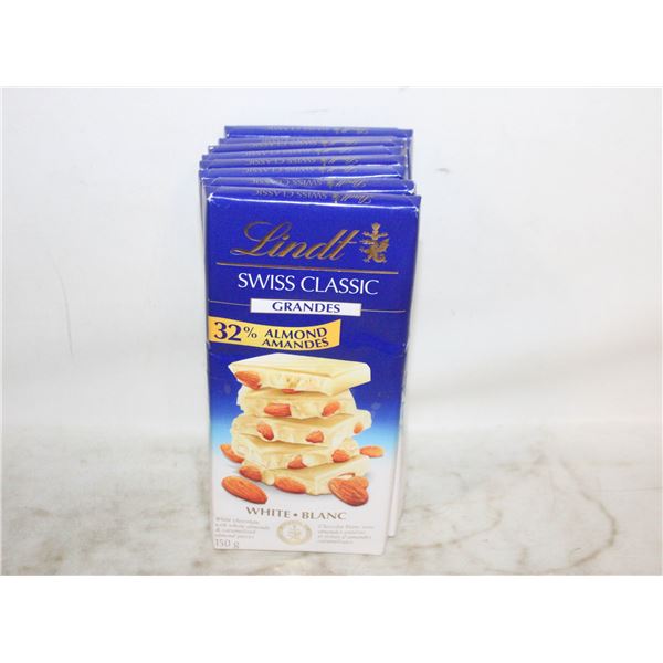 (8) LINDT SWISS CLASSIC WHITE CHOCOLATE ALMOND