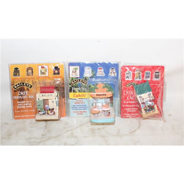 3 VINTAGE UNOPENED BAILEYS COTTAGES