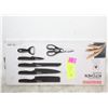 Image 1 : NEW 6PC KITCHEN KNIFE BLOCK SET HIGH CARBON