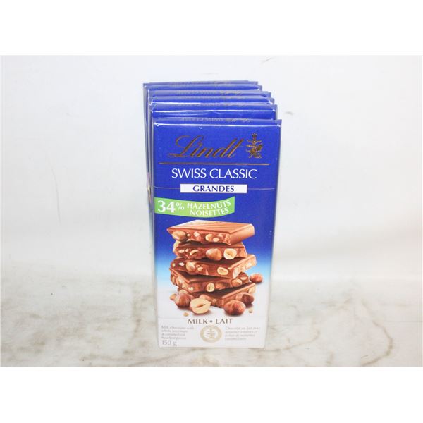 (7) LINDT SWISS CLASSIC MILK CHOCOLATE