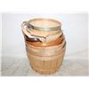 Image 1 : 7 WOOD BARRELS HOME DECOR