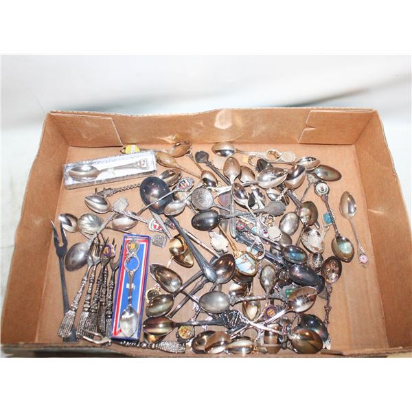 COLLECTOR SPOONS- BOX LOT ASSORTED