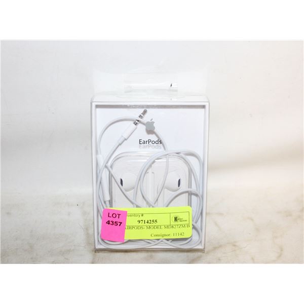APPLE AIRPODS- MODEL MD827ZM/B IN BOX