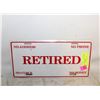Image 1 : "RETIRED" NOVELTY LICENSE PLATE COVER