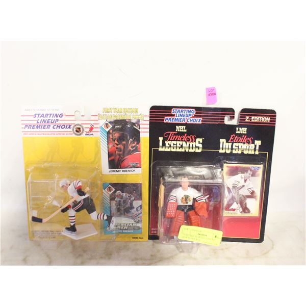 2 VINTAGE STARTING LINE UP SPORTS FIGURES
