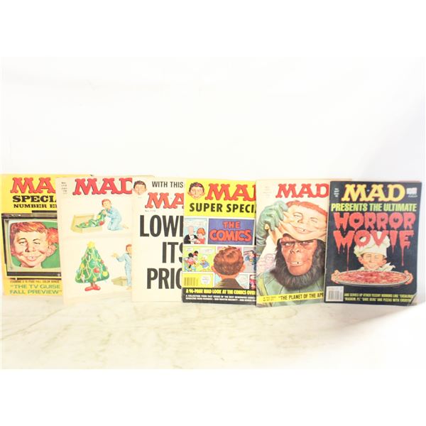 VINTAGE MAD MAGAZINES (6)